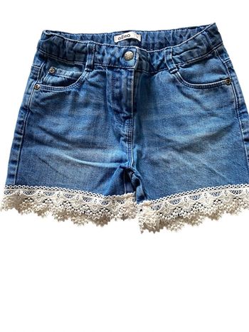 Short en jean gemo dentelle