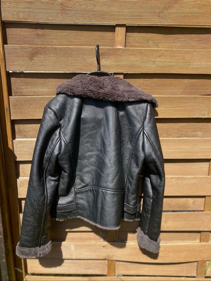 Veste en cuir moumoute - photo numéro 6