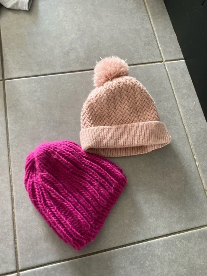 Lot de 2 bonnets