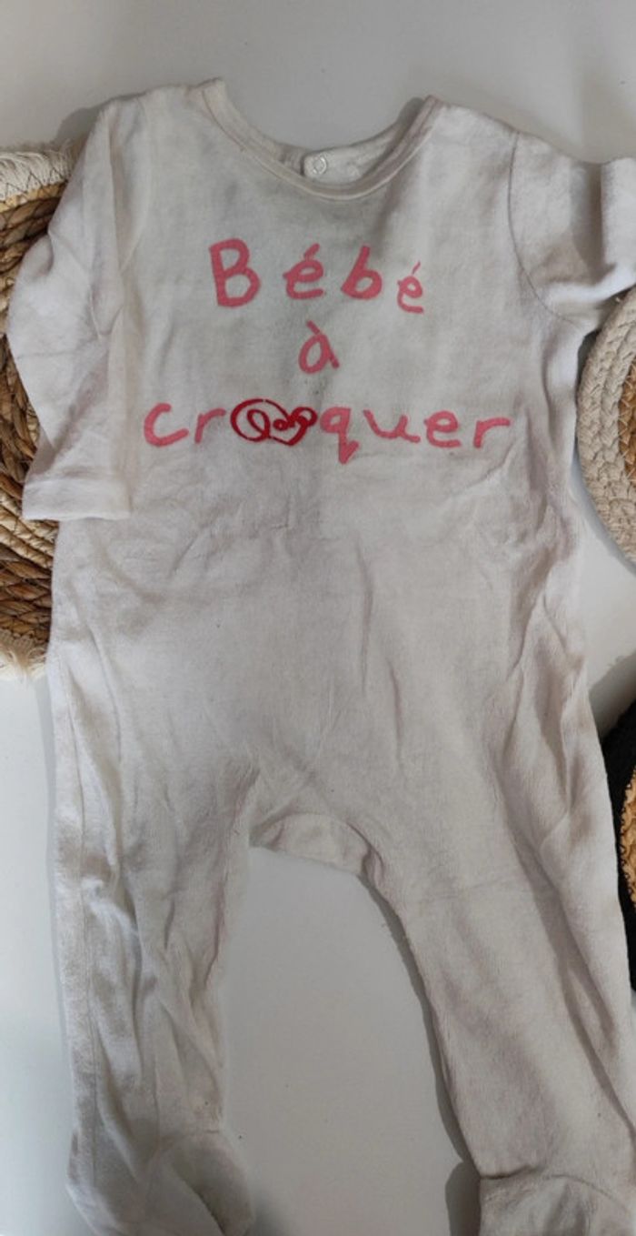 Lot pyjama hiver velours bébé fille printemps automne - photo numéro 10