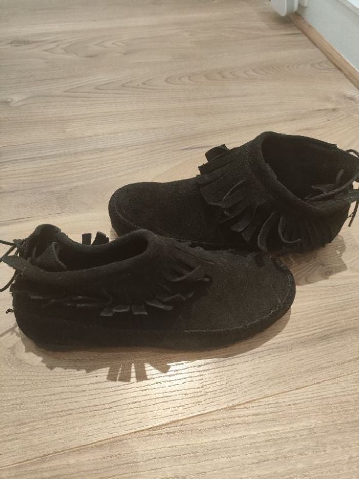 Bottines cuir à franges 39 neuves