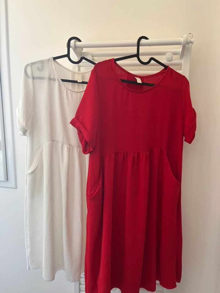 Lot de deux robes légères de grossesse
