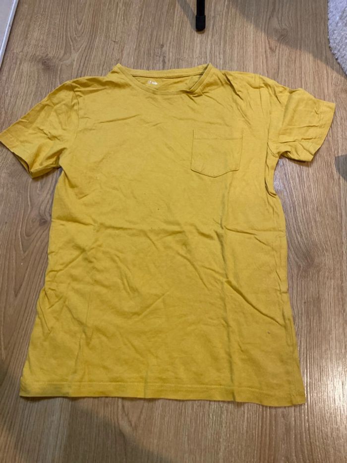 T shirt jaune moutarde garçon - photo numéro 2