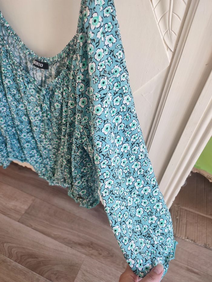 Blouse verte femme - photo numéro 4