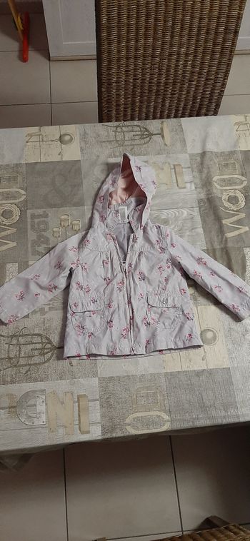 Manteau léger rose/violet 