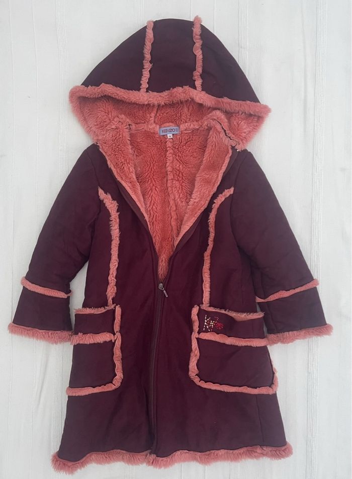 Manteau Kenzo fausse fourrure taille 8 ans très chaud - photo numéro 3