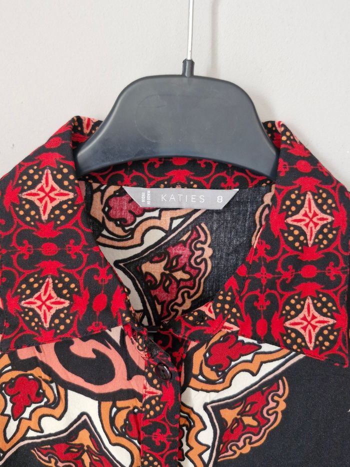 Chemise multicolore en viscose à motif en fleurs 🌸 de katies taille 36 neuve - photo numéro 4