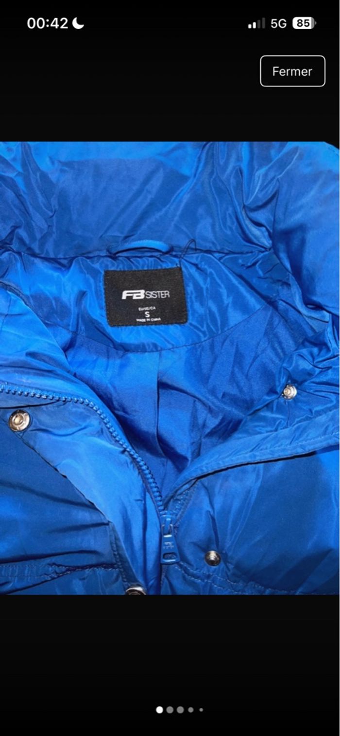 Doudoune bleu