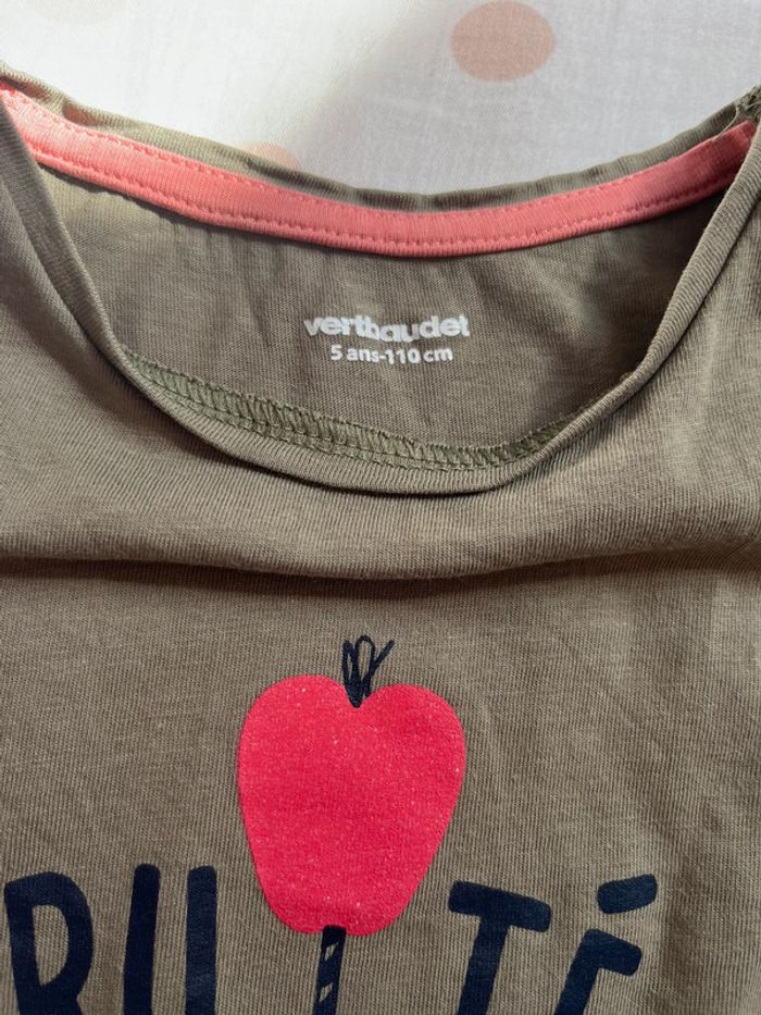Tee shirt kaki 5 ans - photo numéro 2