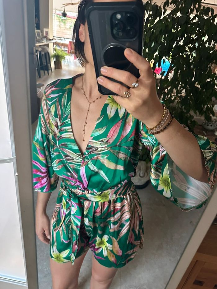 Combishort fleuri