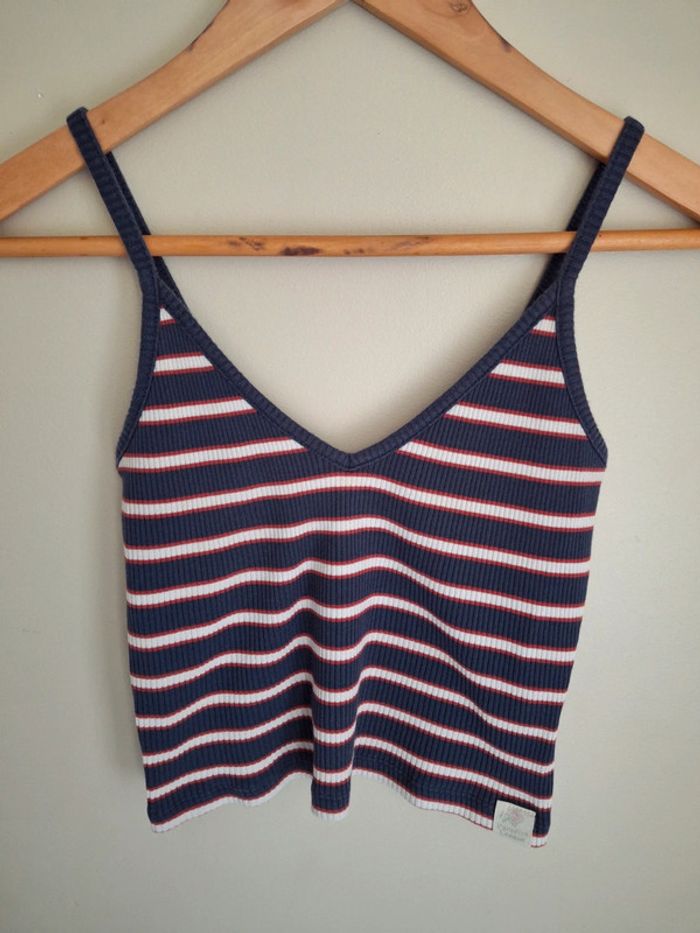 Crop top pull % bear marine M