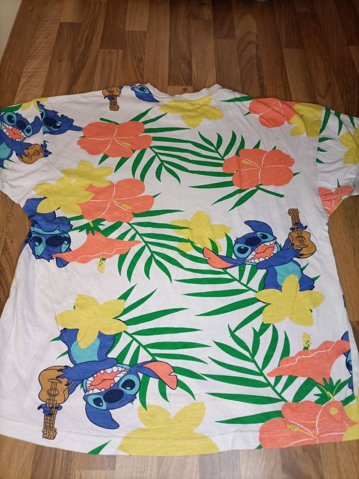 Tee-shirt Disney Stitch tropical 12-14 ans - photo numéro 5