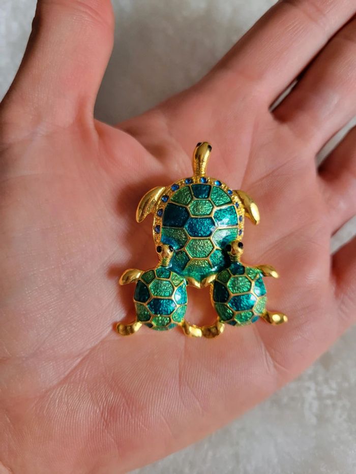 Broche une tortue 🐢 et ses bébés - photo numéro 2