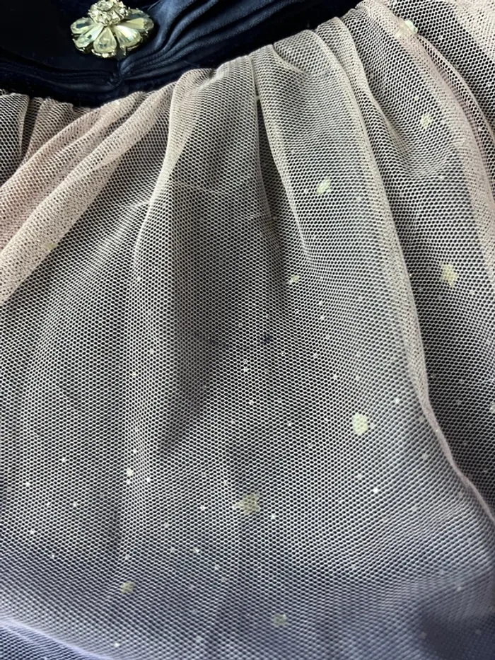 Robe bleu nuit, paillettes enfants - photo numéro 2