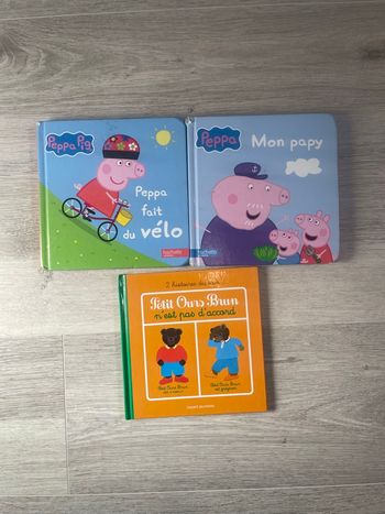 Lot de 3 livres peppa pig 