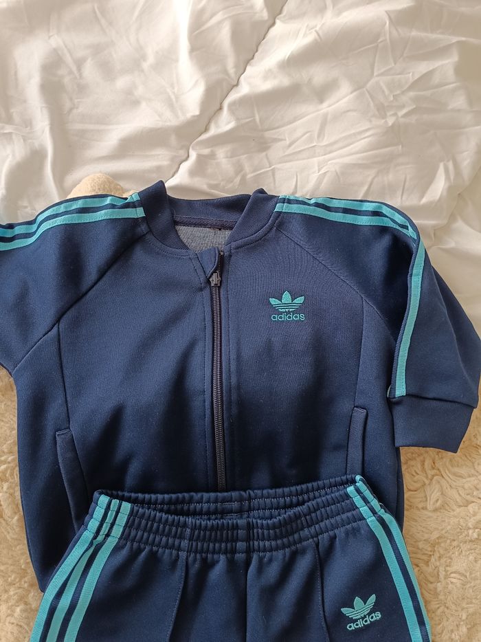 Ensemble jogging adidas vintage 2 ans be - photo numéro 2