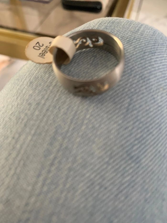 Bague acier taille 20 - photo numéro 2