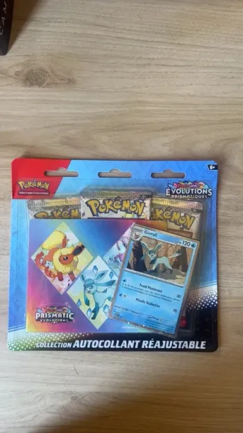 Pokémon Tripack Évolutions Prismatiques autocollant 8.5 Français BLEU Givrali