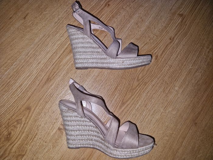 Espadrilles compensées beige pointure 37