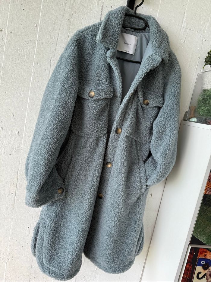 Veste manteau effet mouton taille M Bershka - photo numéro 8