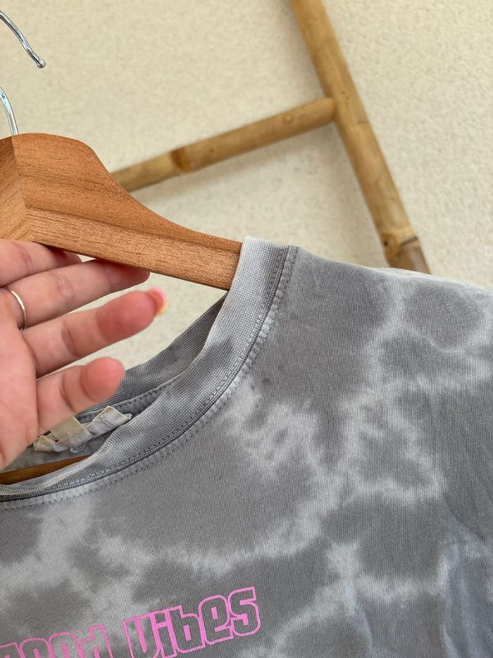 t-shirt gris tie and dye taille S jennyfer - photo numéro 6