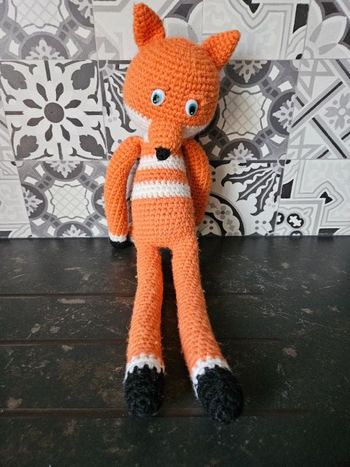 Peluche renard au crochet