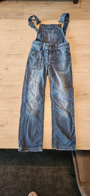 Salopette en jean s avec bretelles détachables, blei foncé, Comptoir des cotonnières, 8 ans, nickel