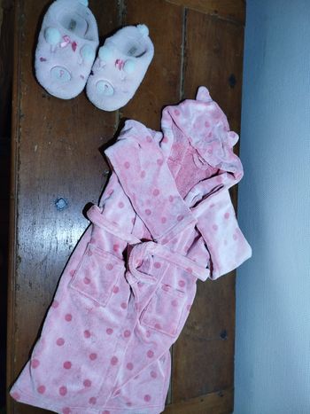 Robe de chambre et chaussons