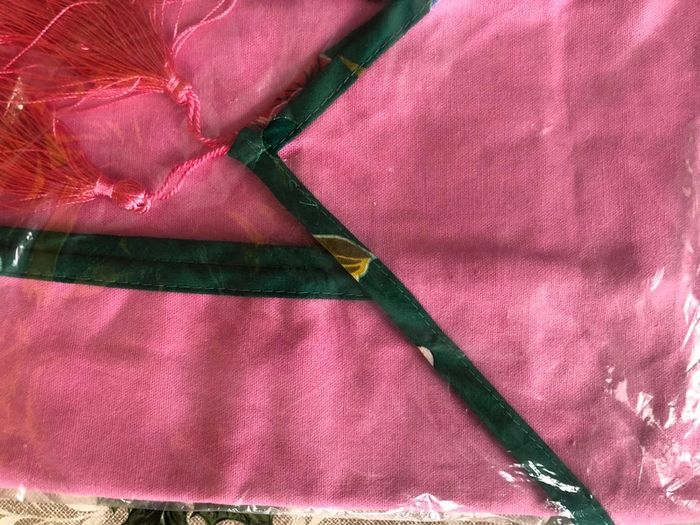 Neuf, Nappe chemin de table rose fuchsia 40 x 140 - photo numéro 2