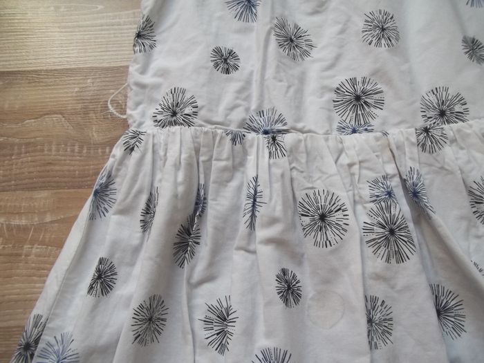 Robe réversible fleuri bleu - photo numéro 2
