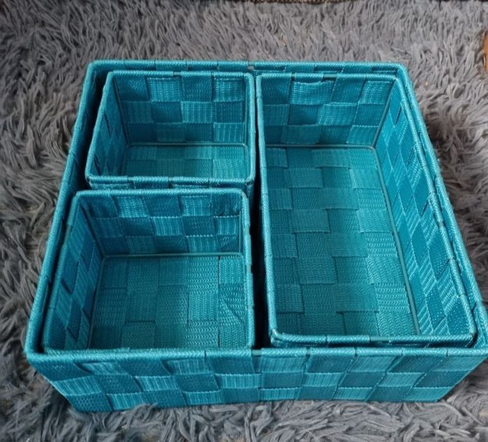 Lot paniers de rangement