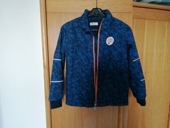 Anorak garçon bleu noir