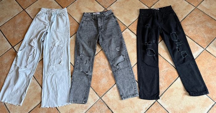 Lot 3 Jeans troués  Jennyfer taille 34