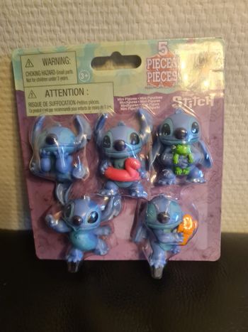 Coffret de 5 figurines stitch NEUF