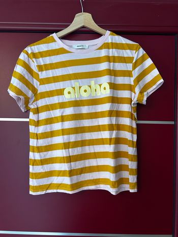 T-shirt rayé aloha