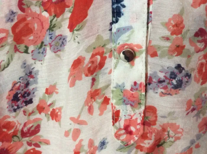 Blouse fleurie manches 3/4 - photo numéro 3