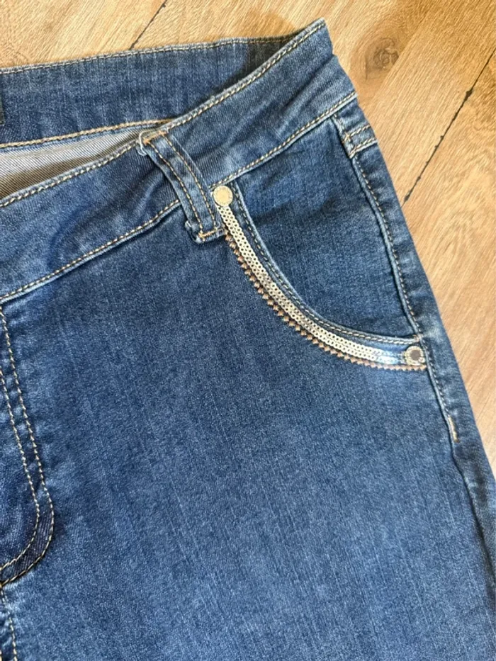 Jean Femme Roberto Verino – Taille M – Détails Sequins Argentés – Très Bon État - photo numéro 7