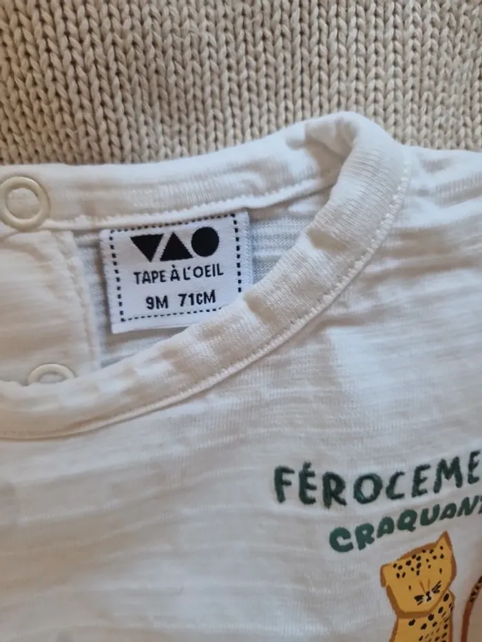 Lot vêtements manches longues 9 mois - photo numéro 7