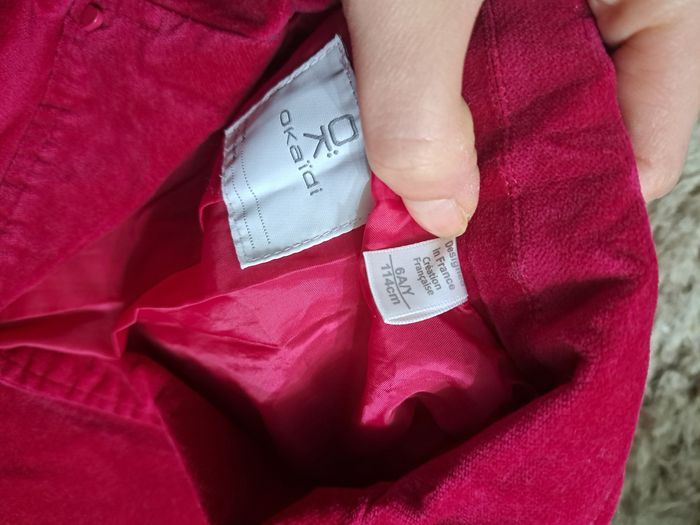 Veste en velours fille 6 ans - photo numéro 2