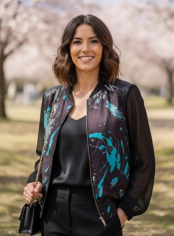 Veste Bomber Chic Bimatière - Julie Guerlande - Taille 40

