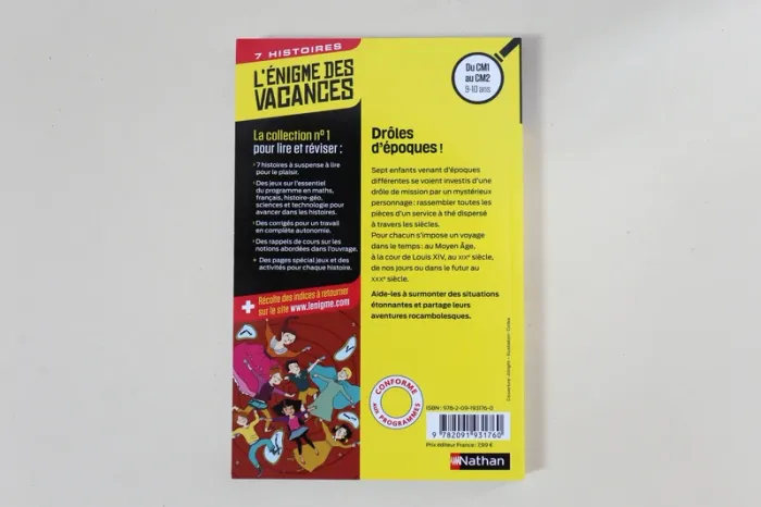 Livre Romans-jeux pour réviser "L'énigme des vacances : Drôles d'époque" du CM1 au CM2 (9-10 ans) - photo numéro 2