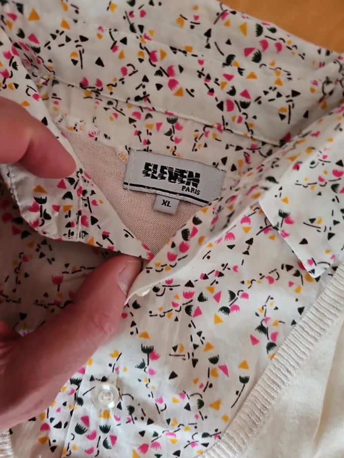 🔥Vintage🔥Pull/Chemise ElevenParis T.XL 💫👕 - photo numéro 3
