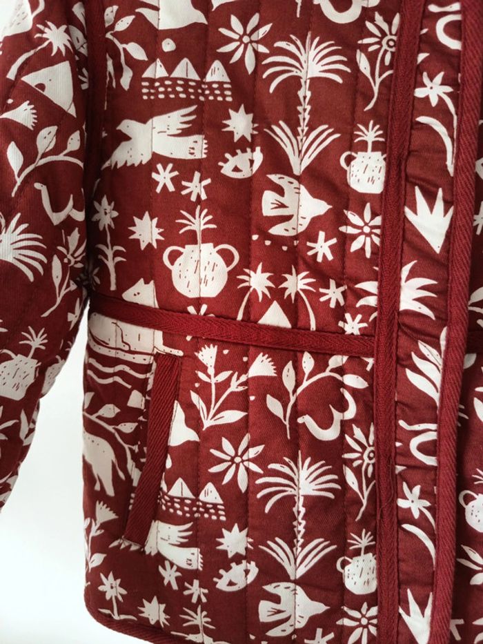 Veste matelassée motifs égyptien - photo numéro 3