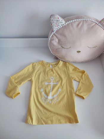 Tee-shirt ml jaune 4 ans