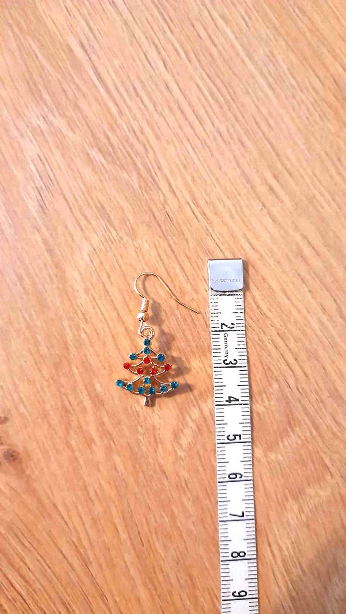 Bijoux Noël | Boucles d’Oreilles Sapins de Noël – Neuf - photo numéro 3