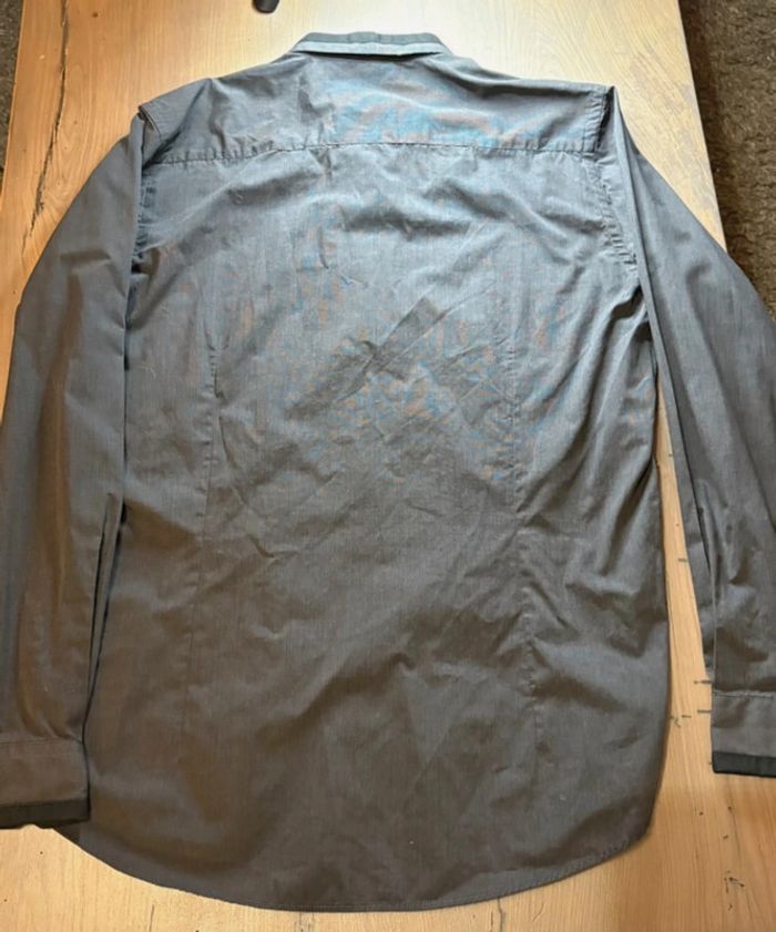 Chemise homme gris anthracite Taille L - photo numéro 4