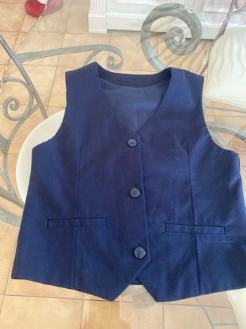 Gilet garçon bleu marine