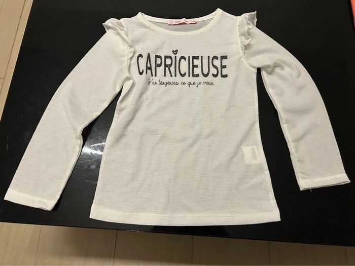 Haut / tee shirt manches longues capricieuse 4 ans gemo