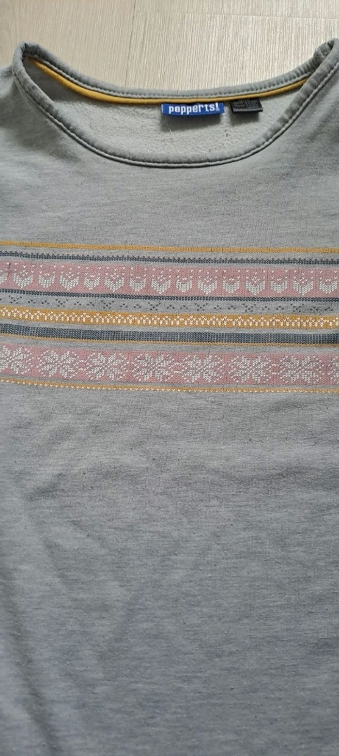 Pull gris - photo numéro 2