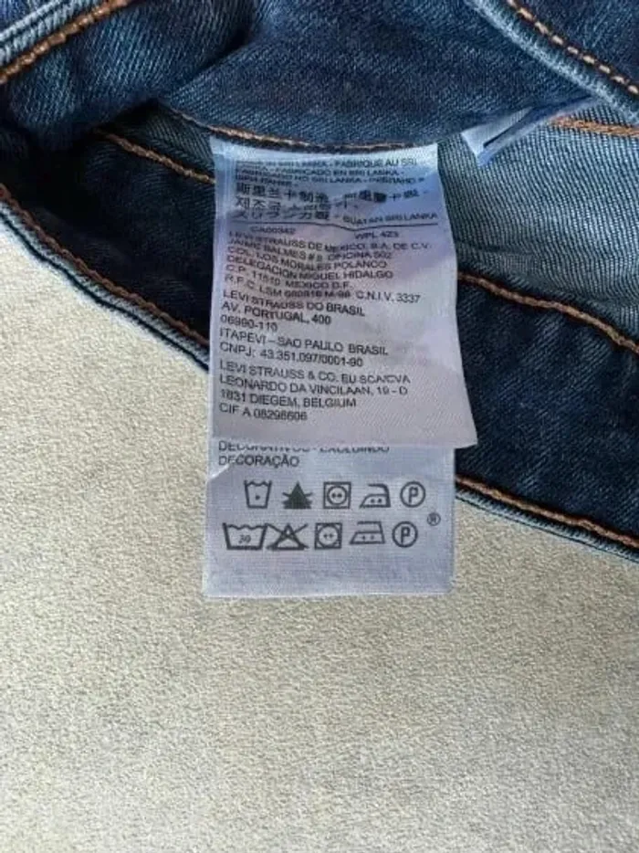 Jeans Levi's 535 W28 FR38 L32 coupe skinny bleu marine Femme Women pan568b - photo numéro 6